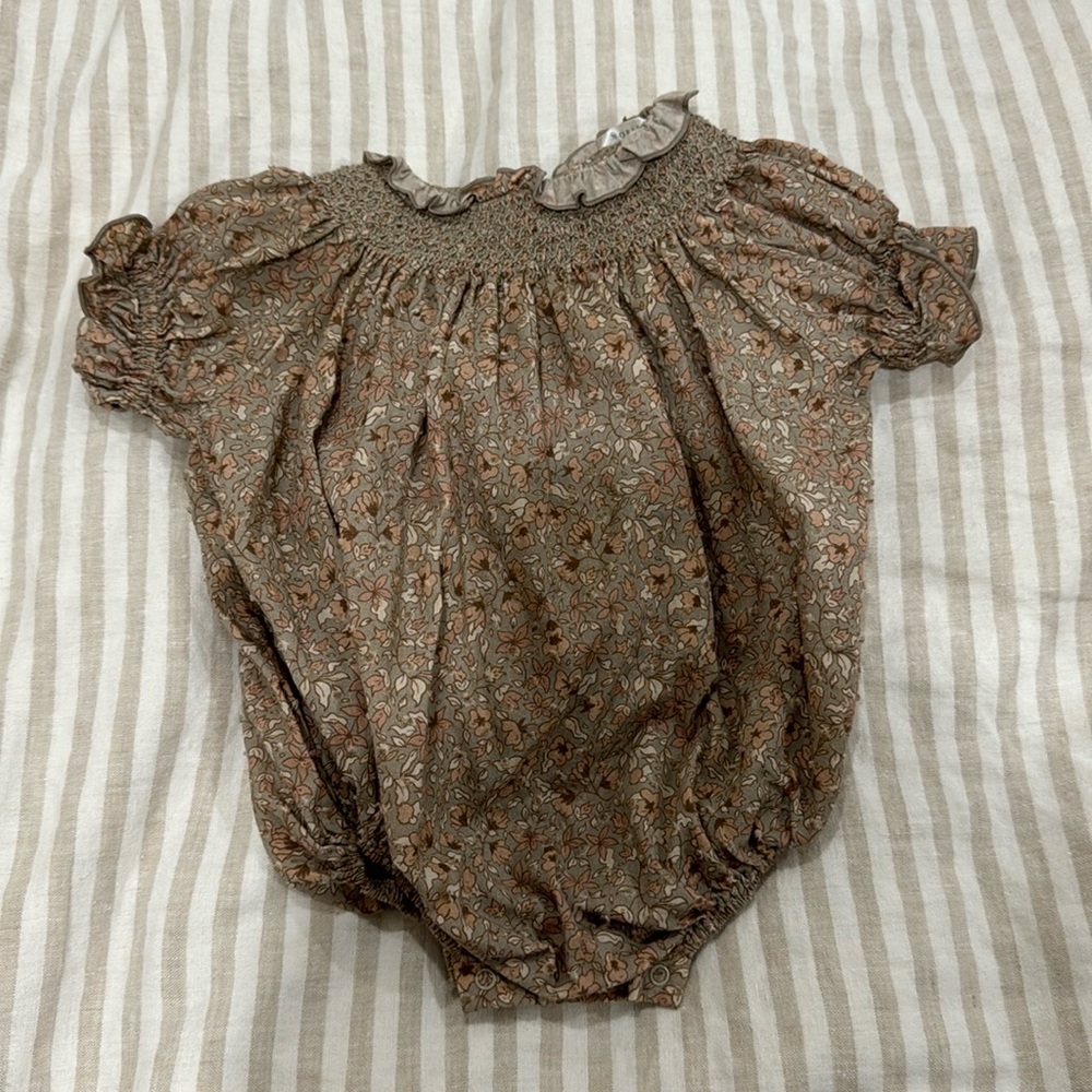Rylee and Cru Noralee baby girl romper. Size: 6 months